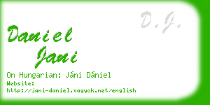 daniel jani business card
