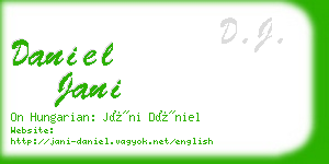 daniel jani business card